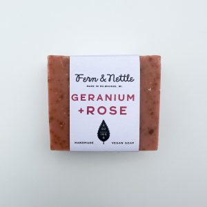Geranium+Rose Vegan Cold-Process Soap