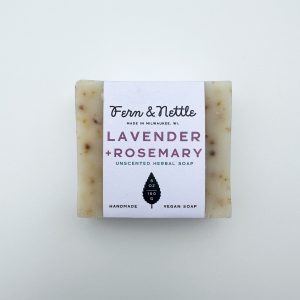 Lavender+Rosemary Unscented Herbal Soap